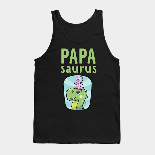 Papa Saurus Tank Top by My Tribe Apparel